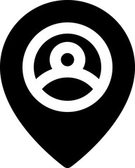 location icon. vector glyph icon for your website, mobile, presentation, and logo design.