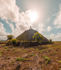 Plaine Magnien pyramids in Mauritius