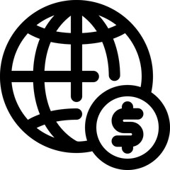 global icon. vector line icon for your website, mobile, presentation, and logo design.