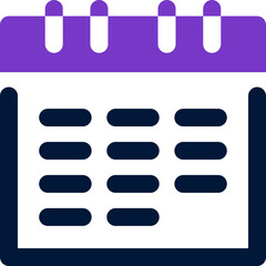 Obraz premium calendar icon. vector mixed icon for your website, mobile, presentation, and logo design.