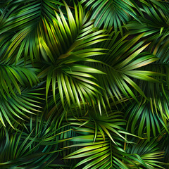 Palm leaves background