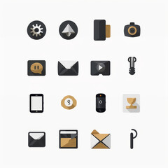 Minimalist icons for website navigation