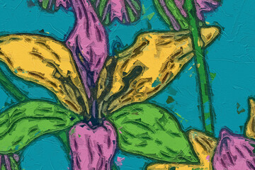 Oil paintings and various flowers, cats, dogs, ducks, horses, chrysanthemums, landscapes, roses, peonies, tigers, etc