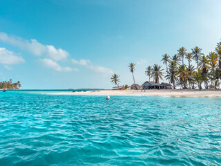San Blas islands in Panama, tropical beach