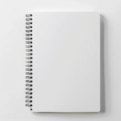 A spiral bound notebook with no writing on it