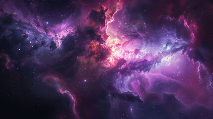 Fototapeta premium Ethereal Space Gas Clouds Capturing the Mystical Beauty of Celestial Phenomena Through Astrophotography