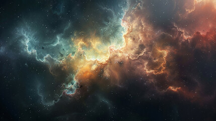 Ethereal Space Gas Clouds Capturing the Mystical Beauty of Celestial Phenomena Through Astrophotography