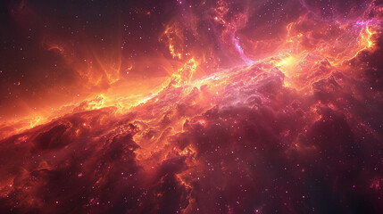 Fototapeta premium Ethereal Space Gas Clouds Capturing the Mystical Beauty of Celestial Phenomena Through Astrophotography