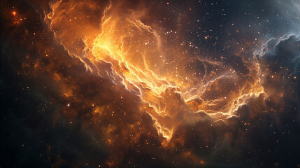 Ethereal Space Gas Clouds Capturing the Mystical Beauty of Celestial Phenomena Through Astrophotography