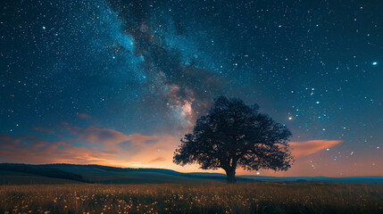 Immersive Starry Sky Dive into the Cosmic Depths with Mesmerizing Astrophotography