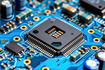 Close Up of a Computer Motherboard