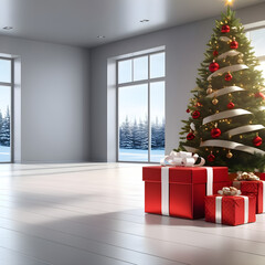 Weihnachtsbaum mit geschenken