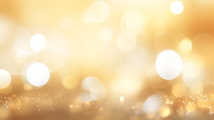 Abstract blur bokeh banner background. gold yellow, white silver, bokeh background