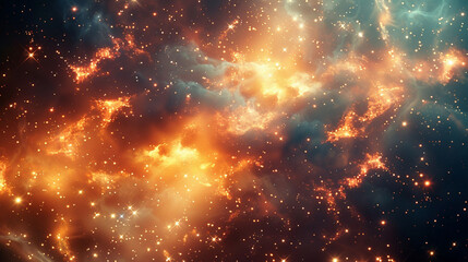 Naklejka premium Nebula Cloud A Spectacular Display of Celestial Beauty Captured in Stunning Astrophotography