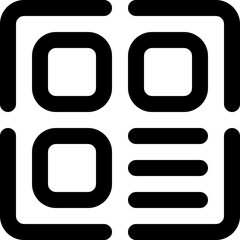 barcode icon. vector line icon for your website, mobile, presentation, and logo design.