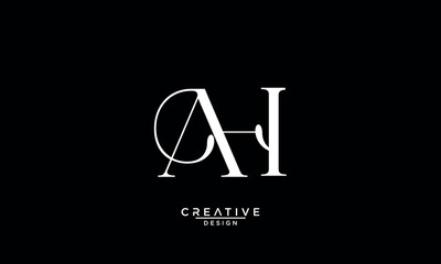 AH, HA, A, H, Abstract Letters Logo Monogram