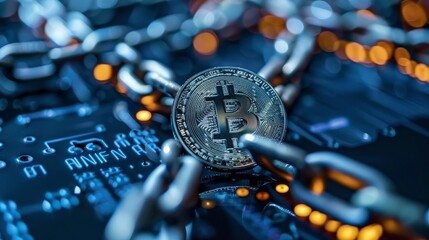 Blockchain technology seminar explaining the impact on financial services and personal data security