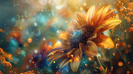 Creativity and imagination workshop in a digital art studio, fostering growth and success through change and adaptation