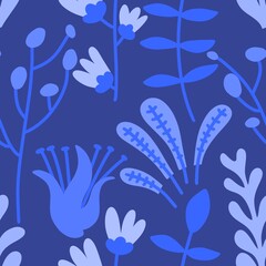 Summer floral print seamless flower ethnic pattern for wrapping paper and fabrics and linens and kids clothes