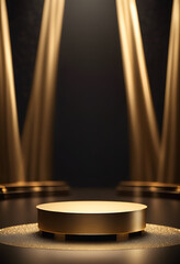 stage with spotlight