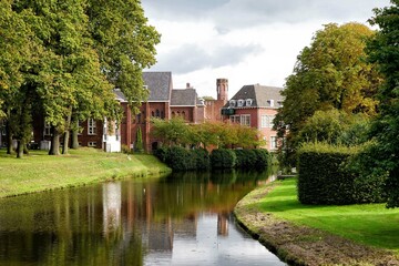 Fototapeta premium View on Groenlo. Achterhoek, Gelderland, Holland, The Netherlands, Europe. 