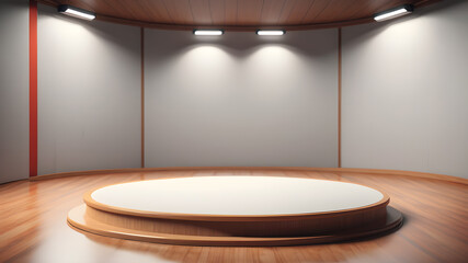 Simple modern podium background, Generative AI