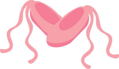 ballerina shoes frame, in pink tones, icon
