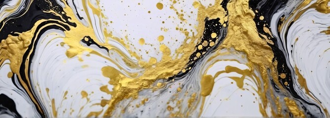 Abstract gold black art paint pattern marble, ink texture watercolor, Abstract liquid gold luxury...