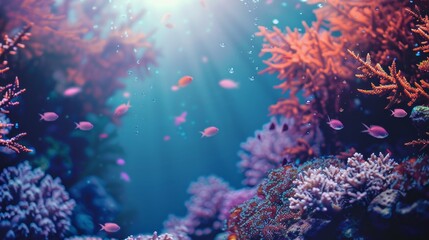 reef awareness day background concept, copy space