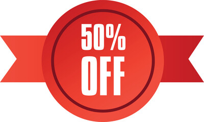 50% off sale vector illustration 