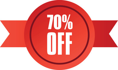 70% off sale vector illustration 