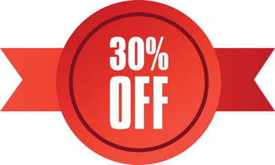 30% off sale vector illustration 