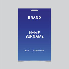 Obraz premium Modern Identity Card, Company employee ID card design. (E)