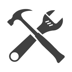tools icon on white background