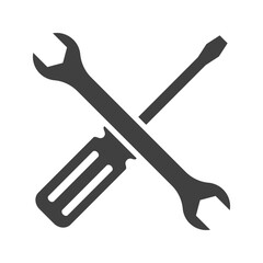 tools icon on white background