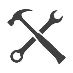 tools icon on white background