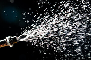 water spray from a watering can