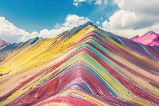 Rainbow Mountains in Peru