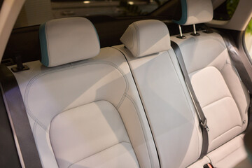 Automotive design with seats, walking shoe textile interior