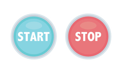 スタートボタンとストップボタン