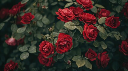 Red rose flowers in a border backgrounds petal plant  