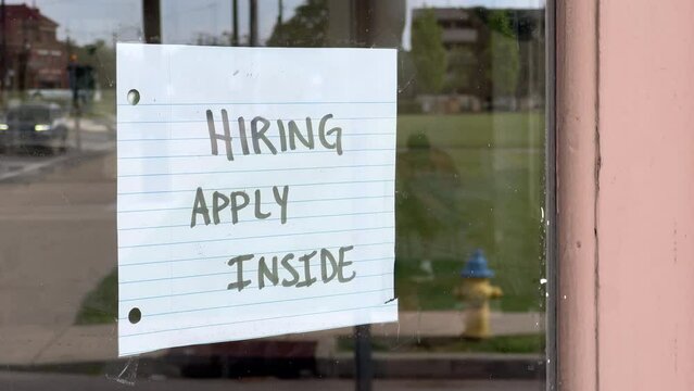 Restaurant advertising job looking for employees 4k