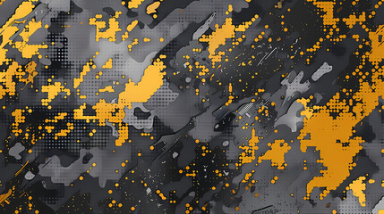 Digital Camouflage Design for Car Racing Integration - High-Speed Performance Concept