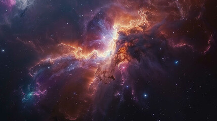 Obraz premium Stars Nebula in Space Capturing the Awe-Inspiring Beauty of the Cosmos in Stunning Detail
