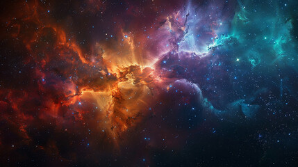 Fototapeta premium Stars Nebula in Space Capturing the Awe-Inspiring Beauty of the Cosmos in Stunning Detail
