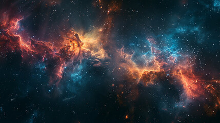 Fototapeta premium Stars Nebula in Space Capturing the Awe-Inspiring Beauty of the Cosmos in Stunning Detail