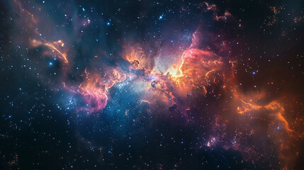 Fototapeta premium Stars Nebula in Space Capturing the Awe-Inspiring Beauty of the Cosmos in Stunning Detail