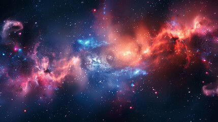 Fototapeta premium Stars Nebula in Space Capturing the Awe-Inspiring Beauty of the Cosmos in Stunning Detail