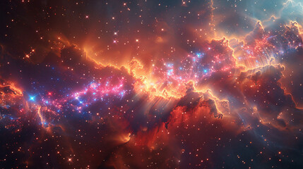 Stars Nebula in Space Capturing the Awe-Inspiring Beauty of the Cosmos in Stunning Detail