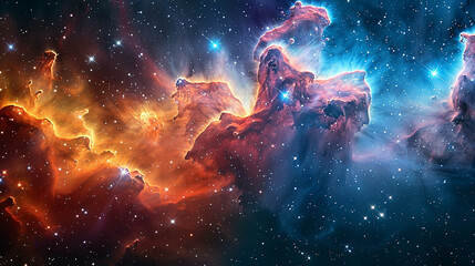 Stars Nebula in Space Capturing the Awe-Inspiring Beauty of the Cosmos in Stunning Detail